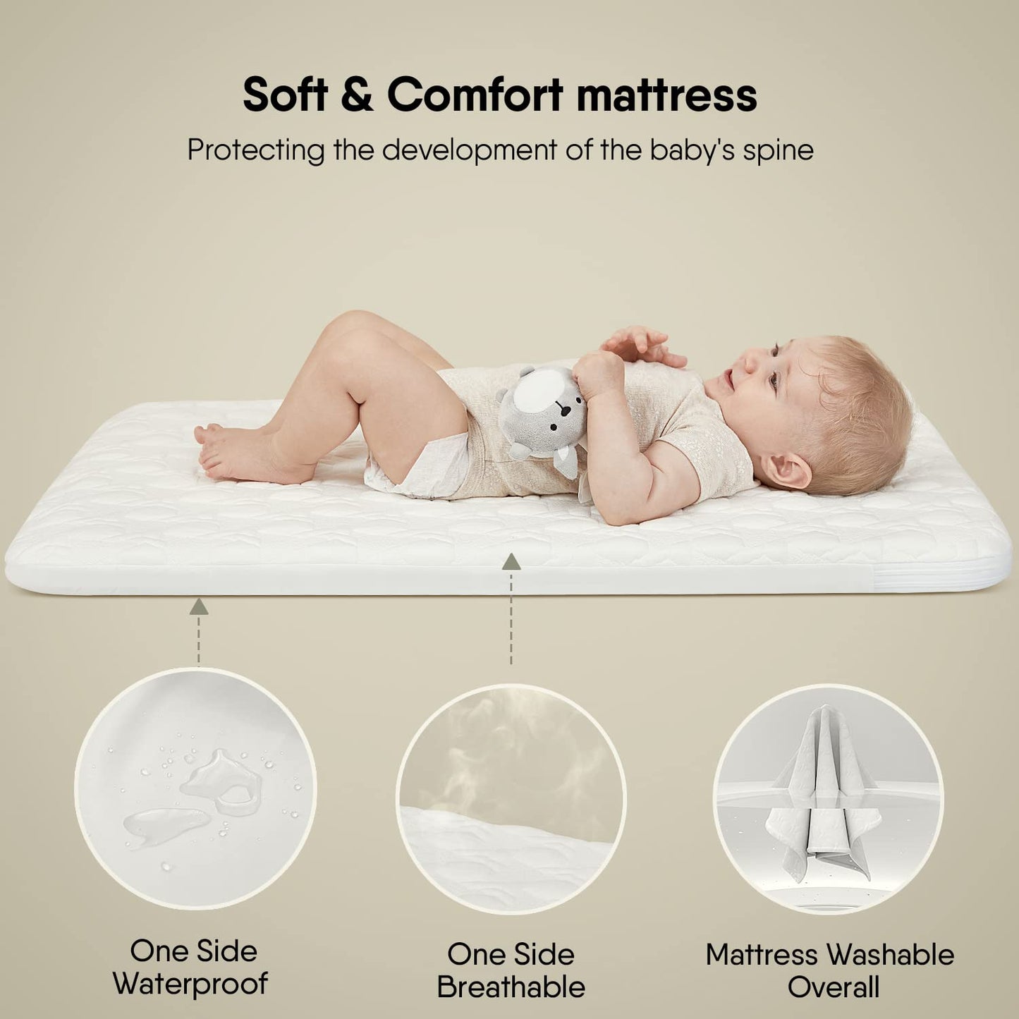 BabyBond Baby Bassinet 3 in 1 Infant & Toddler Cradle Google