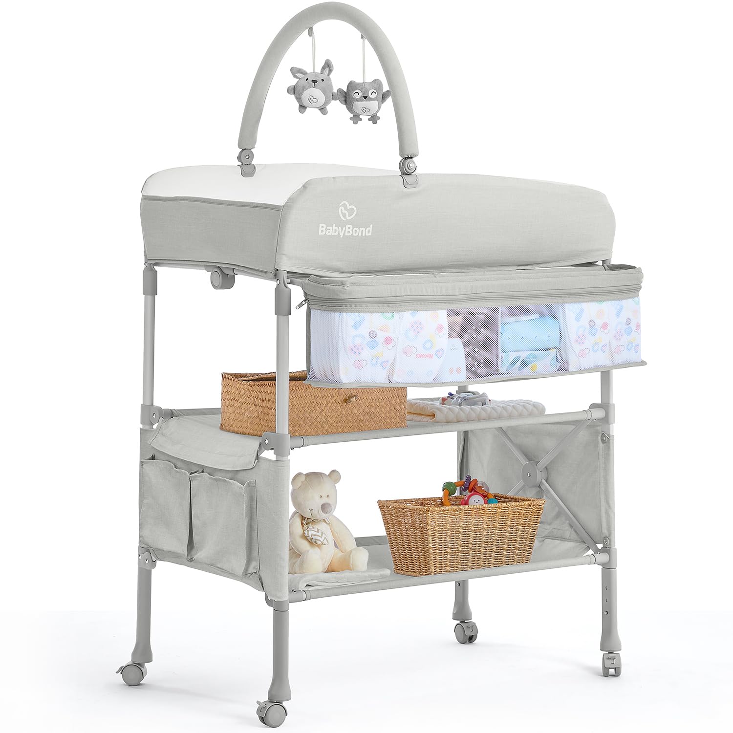 BabyBond Portable Baby Changing Table for Infant and Newborn